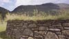 Image: retaining wall to visitor parking area in a wild upland setting, Bridge of Orchy, Argyll